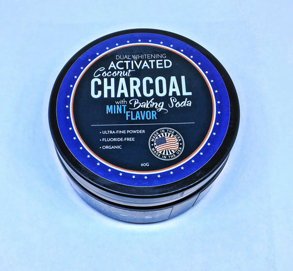 Candy Cane Mint – Activated Charcoal Teeth Whitening Powder – Made in USA!