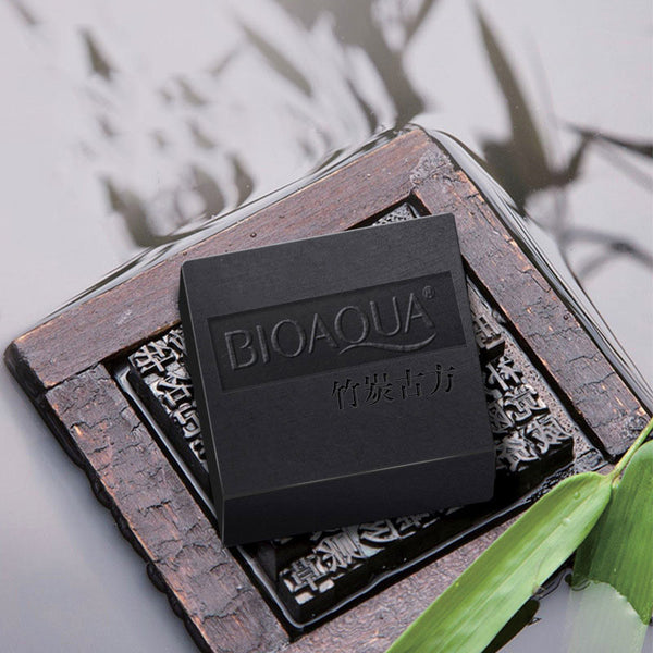 Facial Clean Soap Bamboo Charcoal Essential Oil Acne Treatment