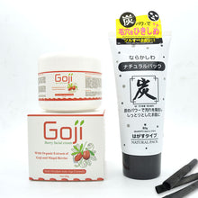 2pcs Original goji facial cream face Whitening skin care +Original DAISO JAPAN Deep Cleaning Skin Charcoal Peel Off Mask