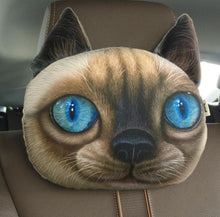 3D Cat Plush Neck Car Head and Body Support