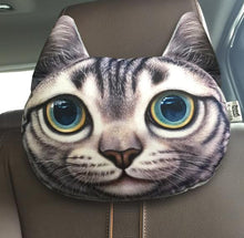 3D Cat Plush Neck Car Head and Body Support