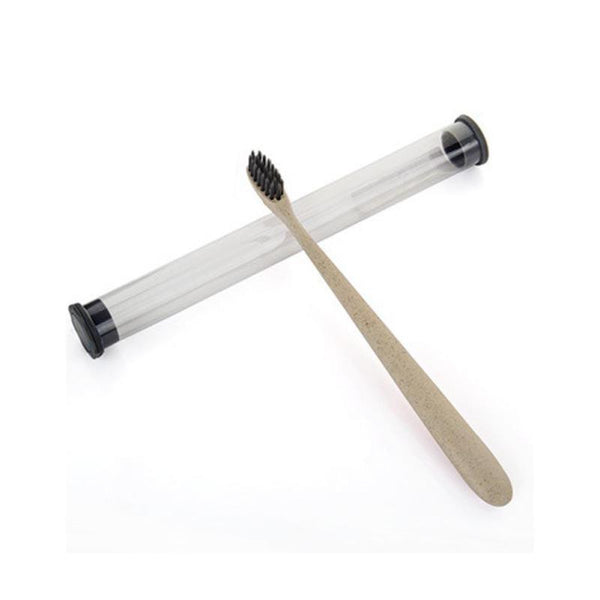 The Portable Travel Toothbrush Wheat Soft Bamboo Charcoal