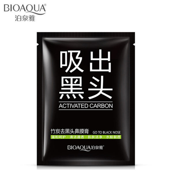 10pcs -Essence black matte Bamboo Charcoal Mask With Activated Carbon