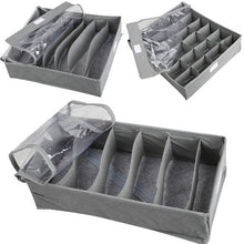 3In1 Bamboo Charcoal Non-woven Fabrics Folding Home Storage Box with Cover