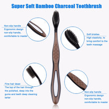 Super Soft Bamboo Charcoal Toothbrush 1pcs Non-Antibacterial Dental Oral Clean Care Health Charcoal Toothbrush